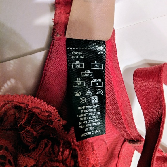 Panache Andorra 30DD, red - Picture 2 of 3